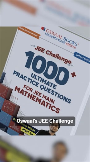 Oswaal Books on Instagram: "Are you REALLY ready for JEE Main? 🎯 What if we told you there’s a book that doesn’t just give you questions, but takes you on a complete journey from basics to brilliance? 🔥 MSM Sir’s JEE Maths Challenge Book isn’t like those regular practice books Here’s what makes it different: -100% aligned with JEE 2026 pattern (yes, the LATEST one!) -Actual JEE 2025 Session 2 questions with detailed solutions -Baba ka Gyaan by Siddhartha Misra Sir (you know what that means) Bu