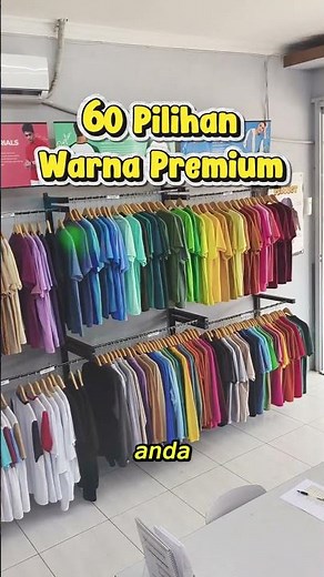 Spill 60 Warna Kaos Polos Paling Lengkap #murah #sale #thrift #fashion #textile