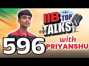 IIB NEET TOPPER Priyanshu Manohar 2025