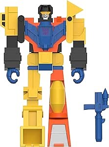Super7 Transformers Wrecking Crew Devastator Reaction Figure - 3.75" Transformers Action Figure with Accessory Classic Cartoon Collectibles and Retro Toys