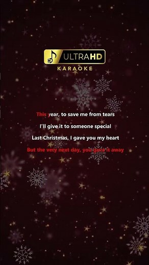 Last Christmas - Wham! (Karaoke version) UltraHD #instrumental #karaoke #music #bestquality #wham