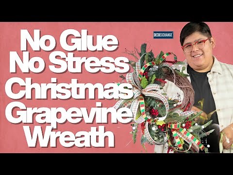 No Glue, No Stress Christmas Grapevine Wreath | DecoExchange Live Replay