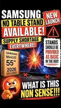 Samsung MiniLED Stand Supply Shortage?