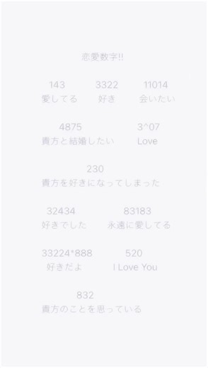 恋愛数字とは | 意味と恋愛番号の解説
