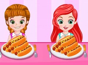 Play Princess Hotdog Eating Contest | Free Online  Games. KidzSearch.com