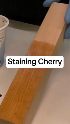 It’s amazing to see the depths of color come through when stain is applied. Cherry is no exception.