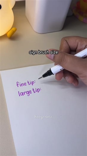Exploring Large vs. Fine Tips in Calligraphy