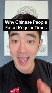 Why Chinese people eat at regular times