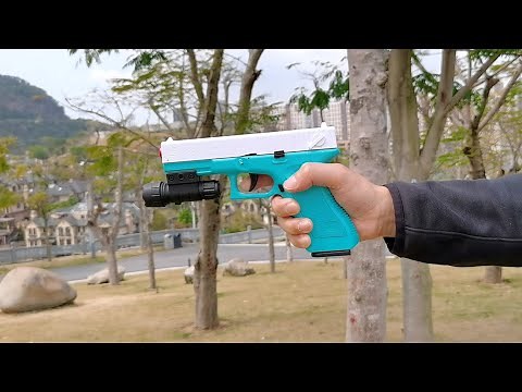 Glock Automatic Shell Ejection Toy Gun Review 2022 - Best Blowback Blaster Pistol