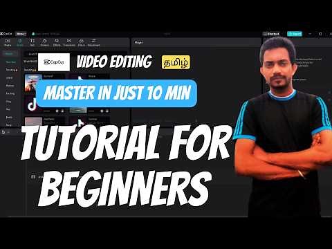 🔥Capcut video editing in PC | beginners tutorial in Tamil | Pro editor in just 10 Min !