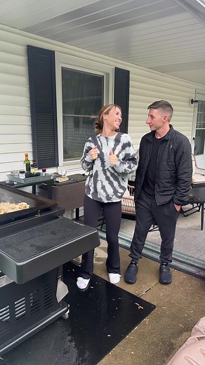 Outdoor Embrace on a Stylish Residential Patio