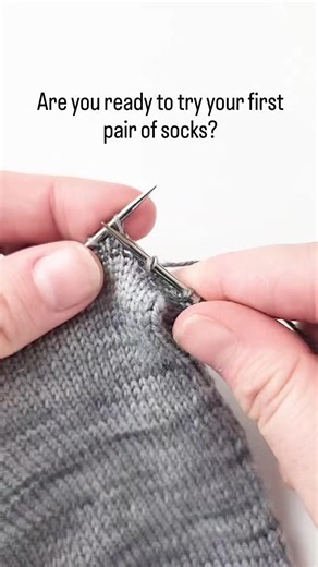 The Magic No Gauge Socks are the perfect first sock pattern! You can use any yarn at any gauge for any foot size. And there are photos and video guides to help you along the way Comment the word “sock” and I’ll send you my free Magic No Gauge Sock Pattern! | Twice Sheared Sheep