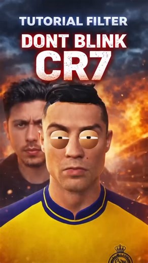 TUTORIAL FILTER don’t BLINK CR7 #tutorialfilter #edit #viralshorts #cr7 #trollface