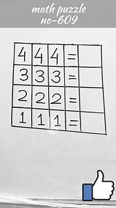 2.2K views · 333 reactions | MATH PUZZLE 里 609 #mathpuzzle #math...
