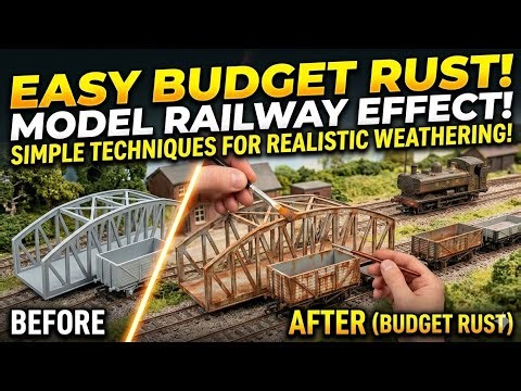 How to create a simple rust effect at a budget for your Model Railway. #00gauge