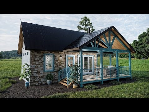 80 sqm loft house tour | Modern rustic small home design