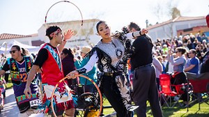 She's dancing for more than a trophy at the world hoop dance championship in Phoenix