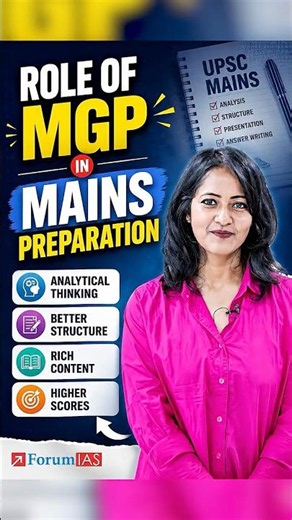 Role of MGP in Mains Preparation - Monika Srivastava secured (AIR) 16 in the UPSC Exam | ForumIAS