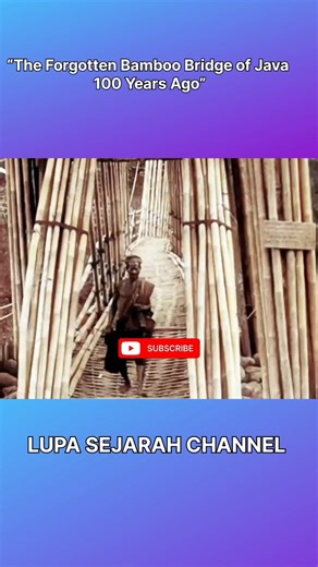 Crossing Time: Life on a Bamboo Bridge in 1920s Java” #shorts #OldJava #HistoryOfIndonesia