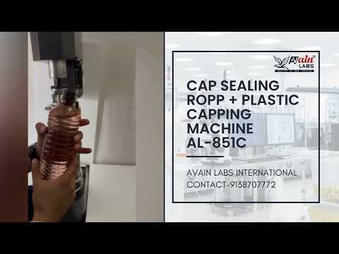 ROPP & Plastic Cap Sealing Machine AL-851C | Semi Automatic Bottle Capping Machine Demo | Avain Labs