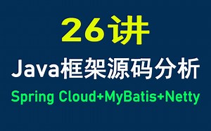 Java框架实战教程26讲|Spring Cloud MyBatis Netty