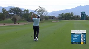 Sami Valimaki sends approach to 8-feet to set up birdie at Mexico Open