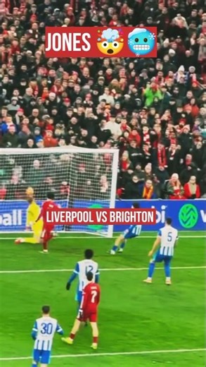 Liverpool vs Brighton ! Curtis Jones Epic Goal🥶⚽ #Shorts