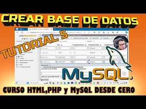 Create a Database and Tables in MySQL with PHP Admin | Tutorial 5: HTML, PHP, and MySQL Course fr...