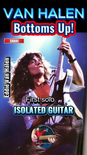 🔥Eddie Van Halen Bottoms Up! First Guitar SOLO🎸