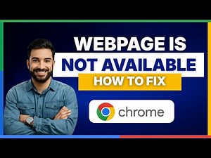 How to fix this webpage is not available error[FULL GUIDE]