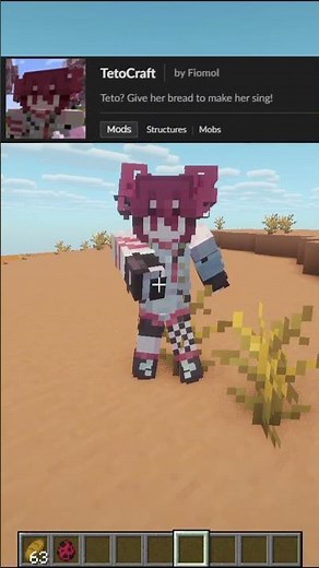 Kasane Teto in MINECRAFT!