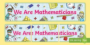 We Are Mathematicians Display Banner