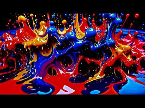 When Dimensions Screensaver Kiss • Interdimensional Liquid Background Merge 4K