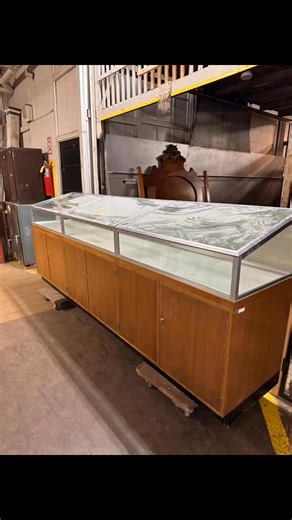 1.1K views | Extra long lockable display case. | Marshall's Antique Warehouse | Facebook