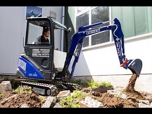 Minibagger leihen - Hitachi ZX 18-U3 bei Erdarbeiten