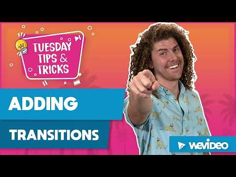 How to add transitions in WeVideo