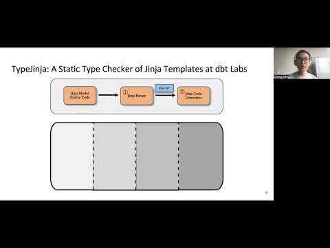 TypeJinja: Static Type Checking of Jinja Templates at dbt Labs, talk at ICSE SEIP 2026