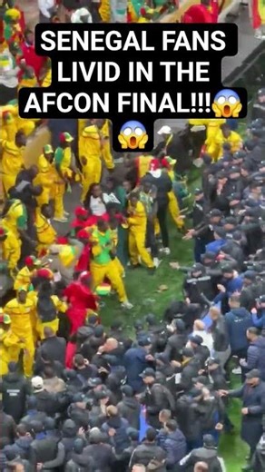 Senegal fans absolutely LIVID in due to the robbery in the AFCON Final #senegal #morocco #afcon2025