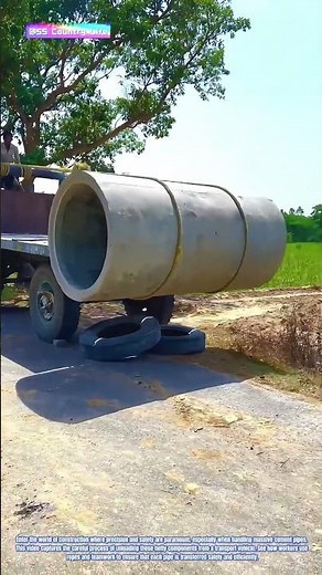 Securing the Load: Offloading Cement Pipes Safely