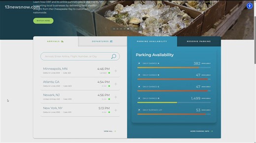 Norfolk International debuts tool for tracking airport parking spots