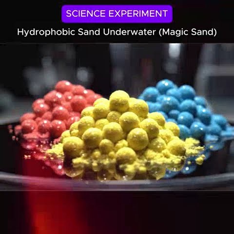 Hydrophobic Sand Underwater | Magic Sand Science Experiment