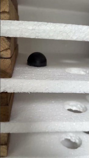 Giant 50mm Hot Iron Ball vs Styrofoam 😱🔥 #shorts #asmr #experiment
