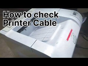 How to check Printer Cable // How to check Usb cable