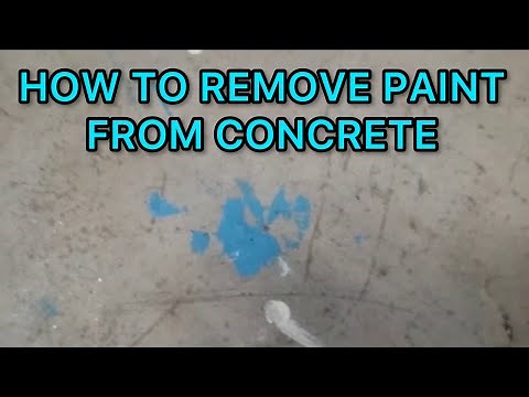HOW TO REMOVE PAINT FROM CONCRETE!!