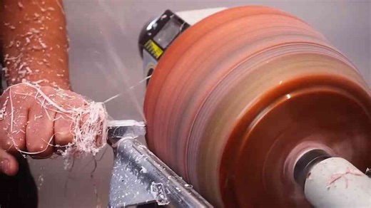 This oak log didn’t look special - until I put it on the lathe