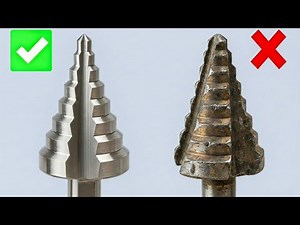 Never Buy A New Step Drill Bit! Easy Way To Sharpen A Step Drill Bit in Just 2 Minutes