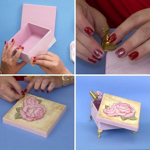 544K views · 9.2K shares | Pintura em MDF - Caixa Charmosa por Andréa Fiório para Tekbond Artesanato Materiais e modo de fazer estão nos comentários. | Arte que Faz | Facebook