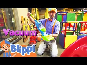 Blippi Learns to Clean Up At The Kinderland Indoor Playground! | Educational Videos for Toddlers