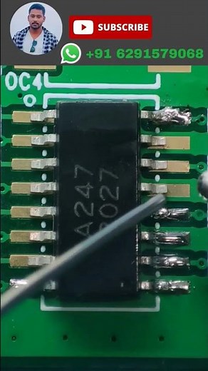 SMD Ic Soldering Trick (SOIC Package, 16 Pin) #shorts #Electrobias