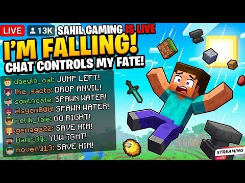 Falling Pickaxe live Chat Controls 4 | #minecraft #shortslive